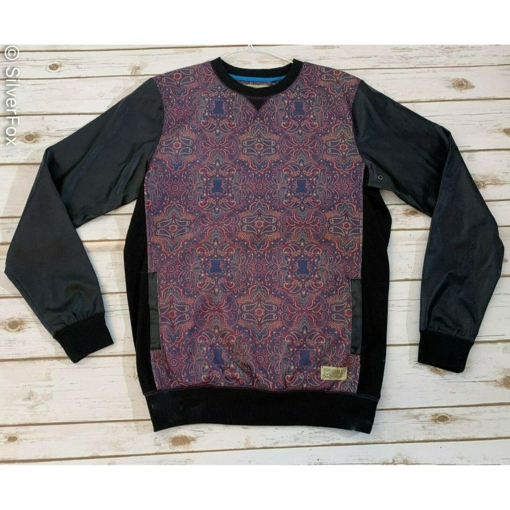 Men’s Entree Lifestyle Hoodie Faux Leather Sweater